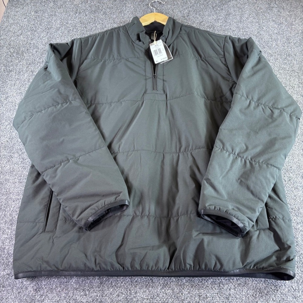 Adidas Ultimate Arctic Jacket Men XL Black Puffer Quarter Zip JL7878 New